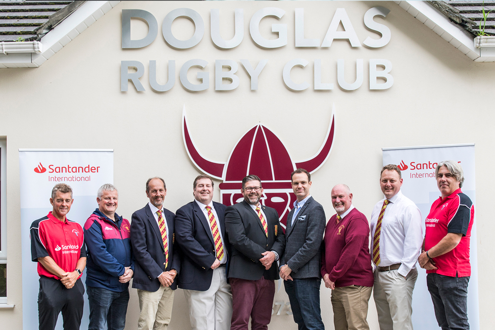 Santander Isle of Man becomes headline sponsor of Douglas Rugby Club 